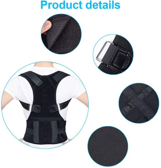 Magnetic Therapy Back Corrector, Medical Grade Adjustable Magnetic Therapy Humpback Posture Corrective Brace Shoulder Back Support Belt Lumbar Support - Relieves Neck Back Spine Pain for Men Women - Image 2