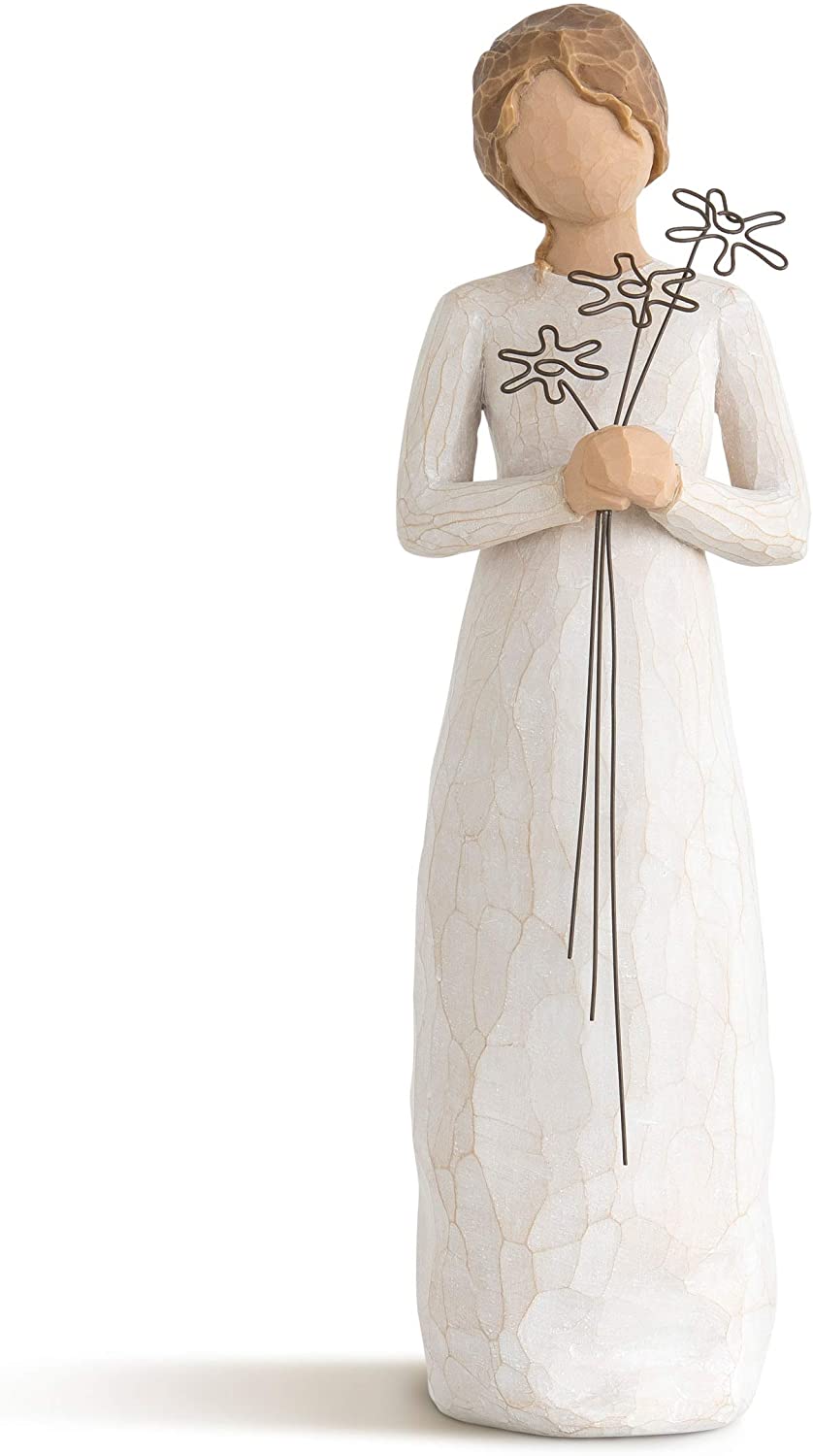 Willow Tree Grateful Figurine, Natural, standard size