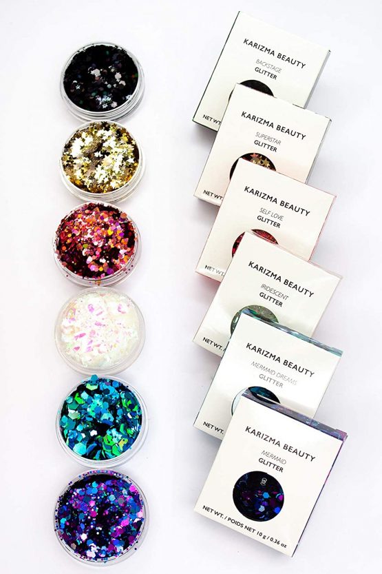 Face Glitter Pack ✮ KARIZMA Beauty ✮ 60g Festival Glitter Cosmetic Chunky Face Body Hair Nails - Image 2