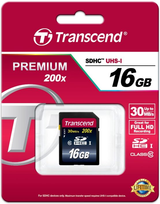 Transcend 16GB SDXC/SDHC Class 10 (Premium) Memory Card - Image 2