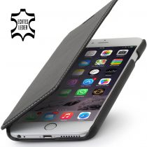 'Style® Book-Style Mobile Phone Case Leather for Apple iPhone 6 (4.7), Schwarz - Nappa, iPhone 6 Plus (5.5")