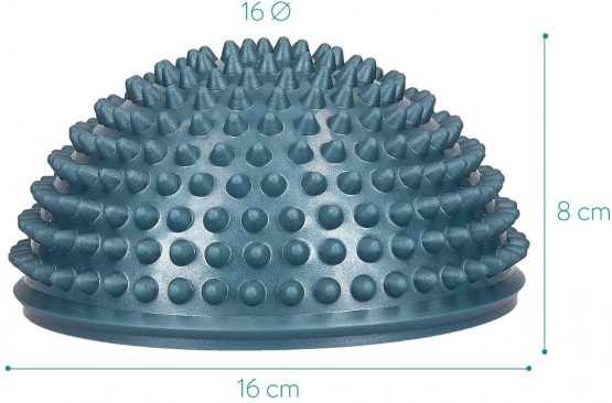 Navaris 2x Hedgehog Balance Pods - Set of 2 Spiky Fitness Domes for Sports, Foot Massage, Stability Training, Balancing Therapy in Multiple Colors - Image 3