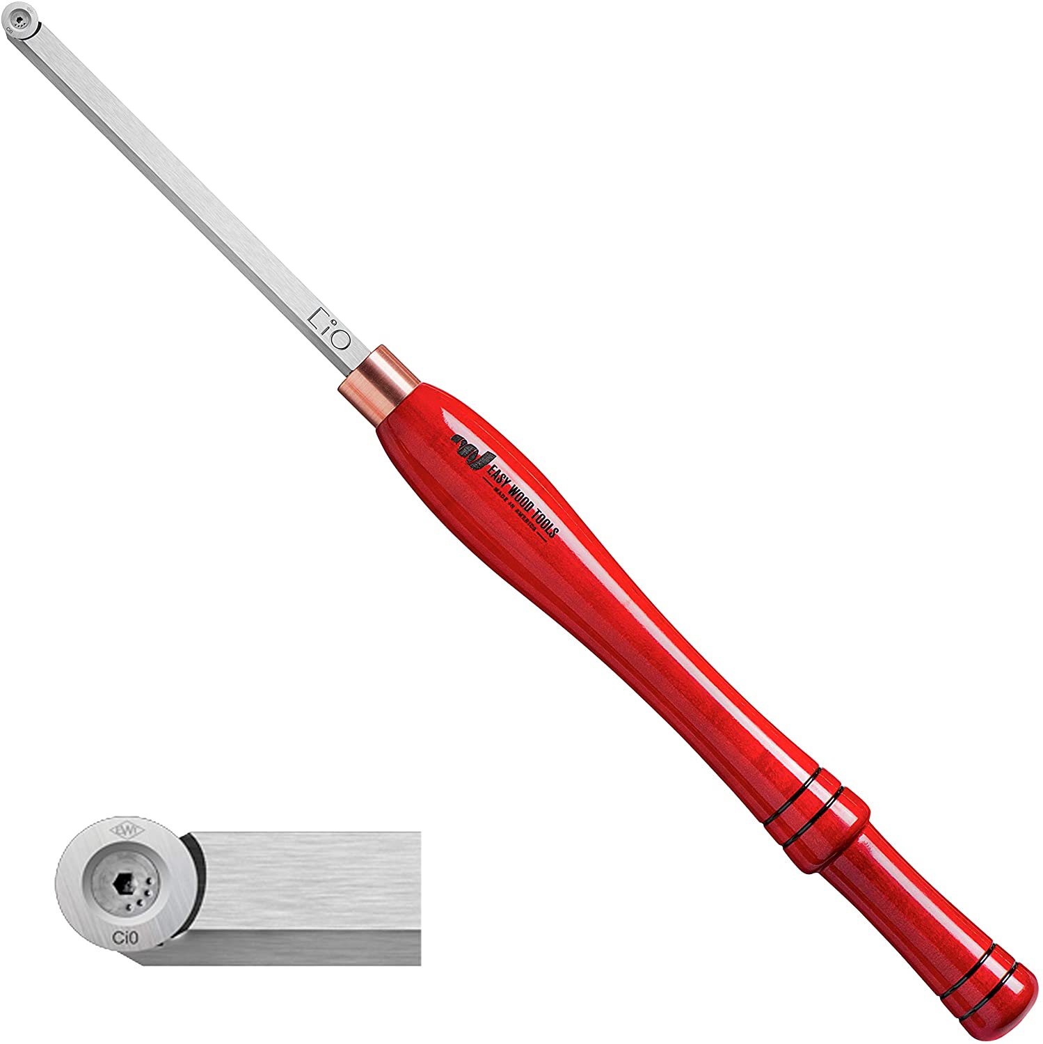 Easy Wood Tools Full-Size Easy Finisher (4200) Woodturning Tool with Round Cutter Scraper Tool Chisel with Replaceable Carbide Insert