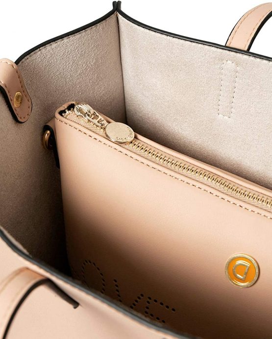 Desigual Bols_rhapsody Merlo V Women's Handbag, Brown/Beige, 17.6 x 31.8 x 33 cm - Image 3