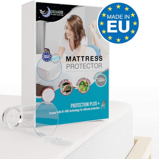 Mattress Protector Baby 60 x 120 cm (2ft x 4ft) Waterproof Dreamzie - Made in EU & OEKO-TEX® Certified