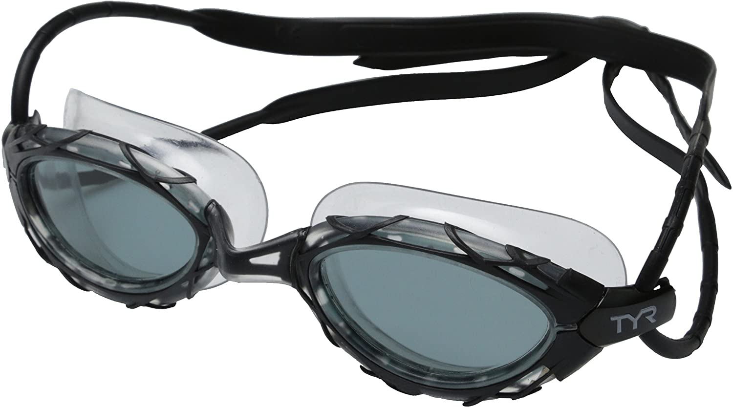 TYR Unisex Adult Nest Pro Performance Goggles - Smoke/Black/Black, Medium