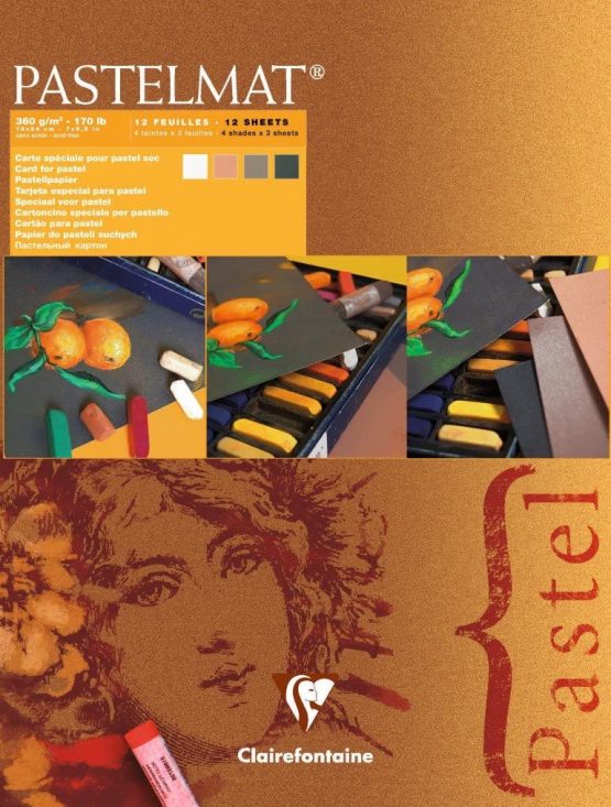 Clairefontaine 96005C PastelMat Pastel Card Pad No2, 360 g, 18 x 24 cm, 12 Sheets - Assorted Colours - Image 3