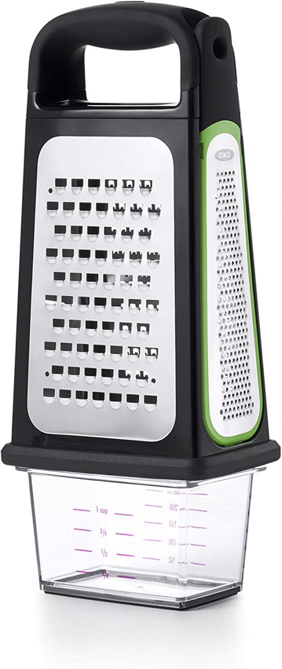 OXO 11231700 Good Grips Box Grater With Removable Zester, Black