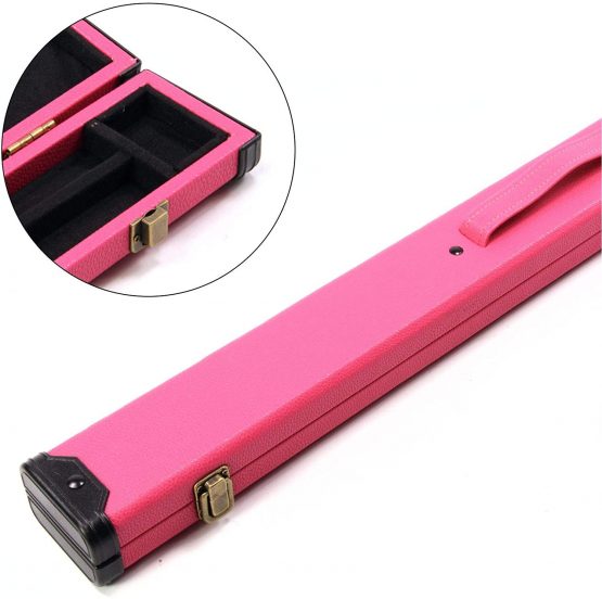 Funky Chalk Luxury HOT PINK 2pc Pool Snooker Cue Case - For Centre Joint Cues
