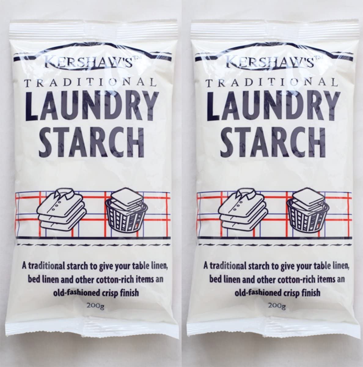 Traditional Laundry Starch Twin Pack, 200 g (Pack of 2)
