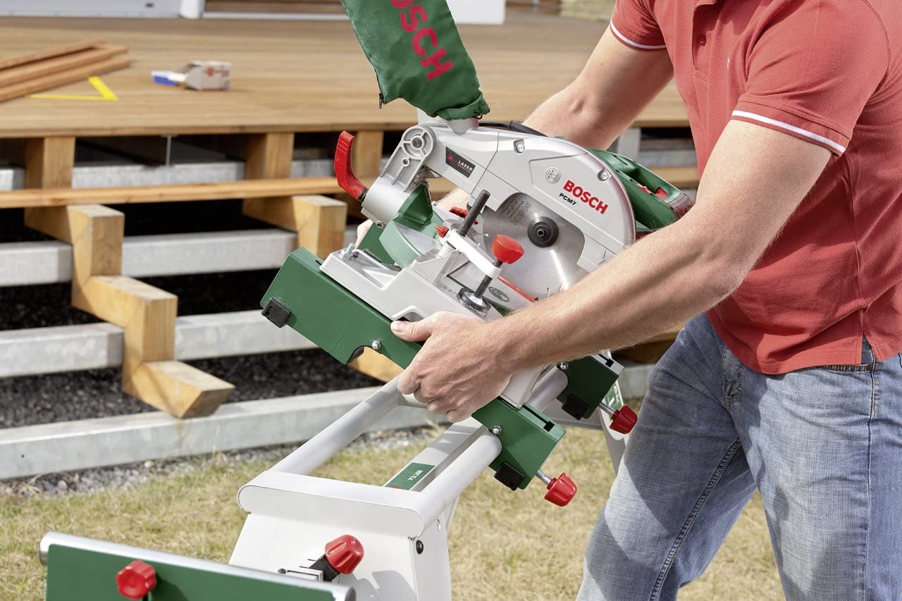 Bosch PTA 2400 Mitre Saw Stand, Green, Silver - Image 2