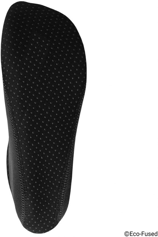 Water Socks for Women - Extra Comfort - Protects Against Sand, Cold/Hot Water, UV, Rocks/Pebbles - Easy Fit Footwear- Yoga, Beach, Pool, Volleyball, and More (Large, Black) - Image 4