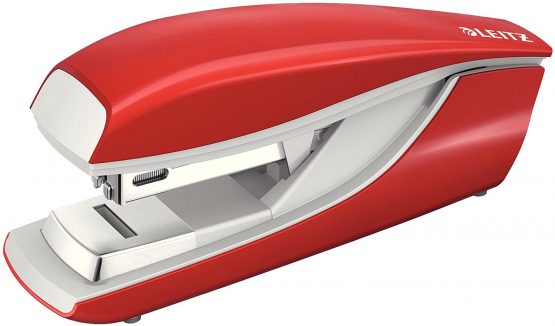 Leitz NeXXt 55050025 Flat Stapler 30-Sheet Capacity Red