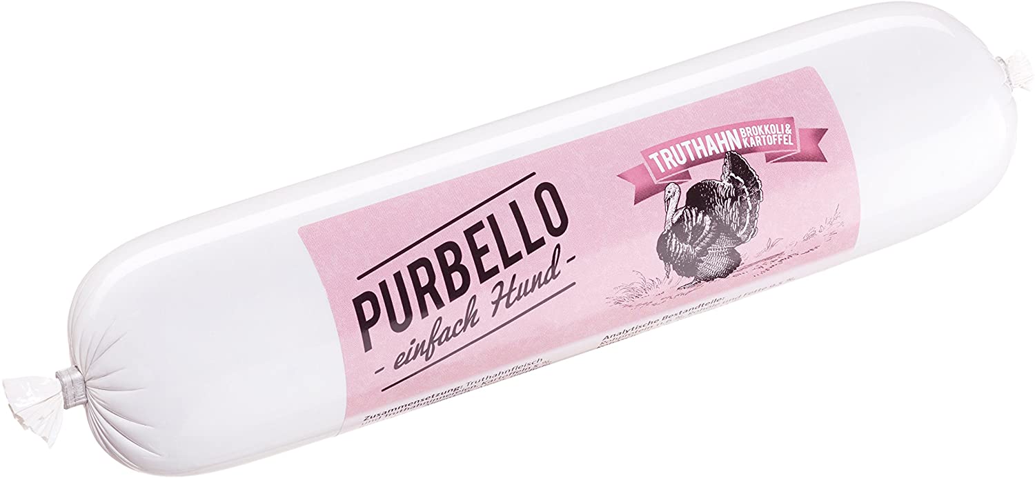 PurBello 8 Dog Food Turkey 400g Pack of 8, 400 g (Pack of 8)
