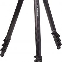 Manfrotto MPRO Carbon Fibre Video Tripod, Camera Tripod for DSLR, Mirrorless and Video Camera, Photography Accessories for Content Creation, Vlogging, Streaming