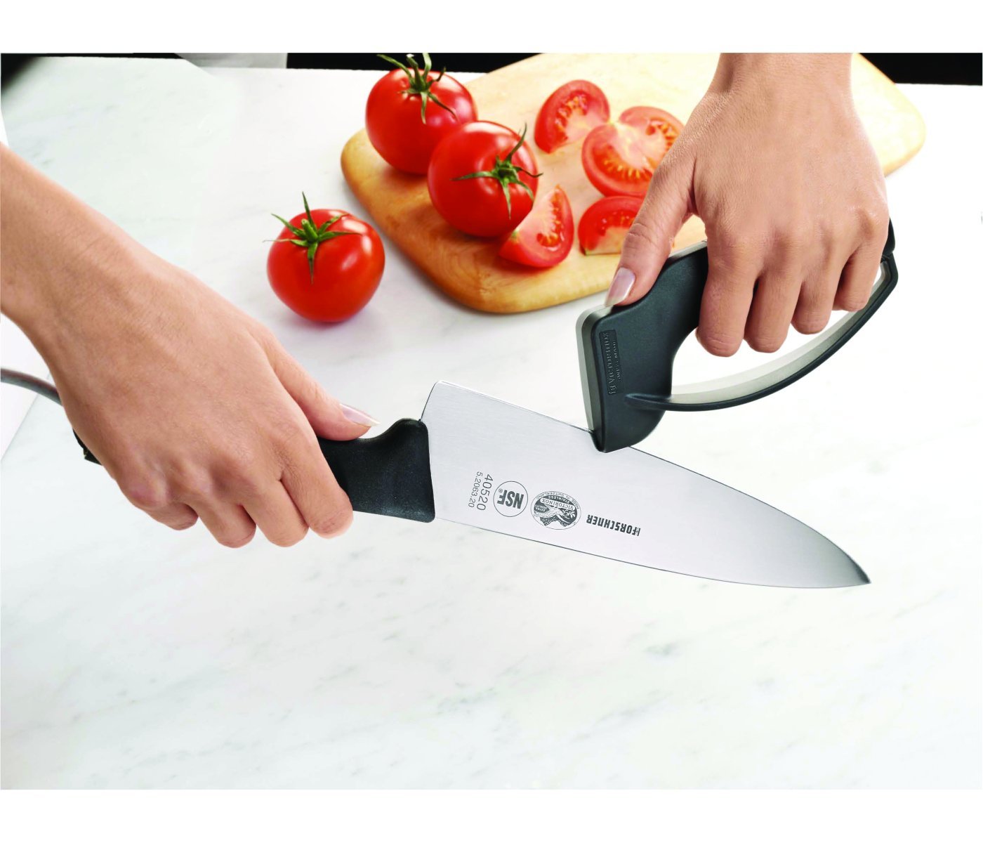 Victorinox Professional Knife Sharpener, Sturdy Plastic Handle, Bicoloured, Black/Grey, 30 x 5 x 5 cm - Image 2