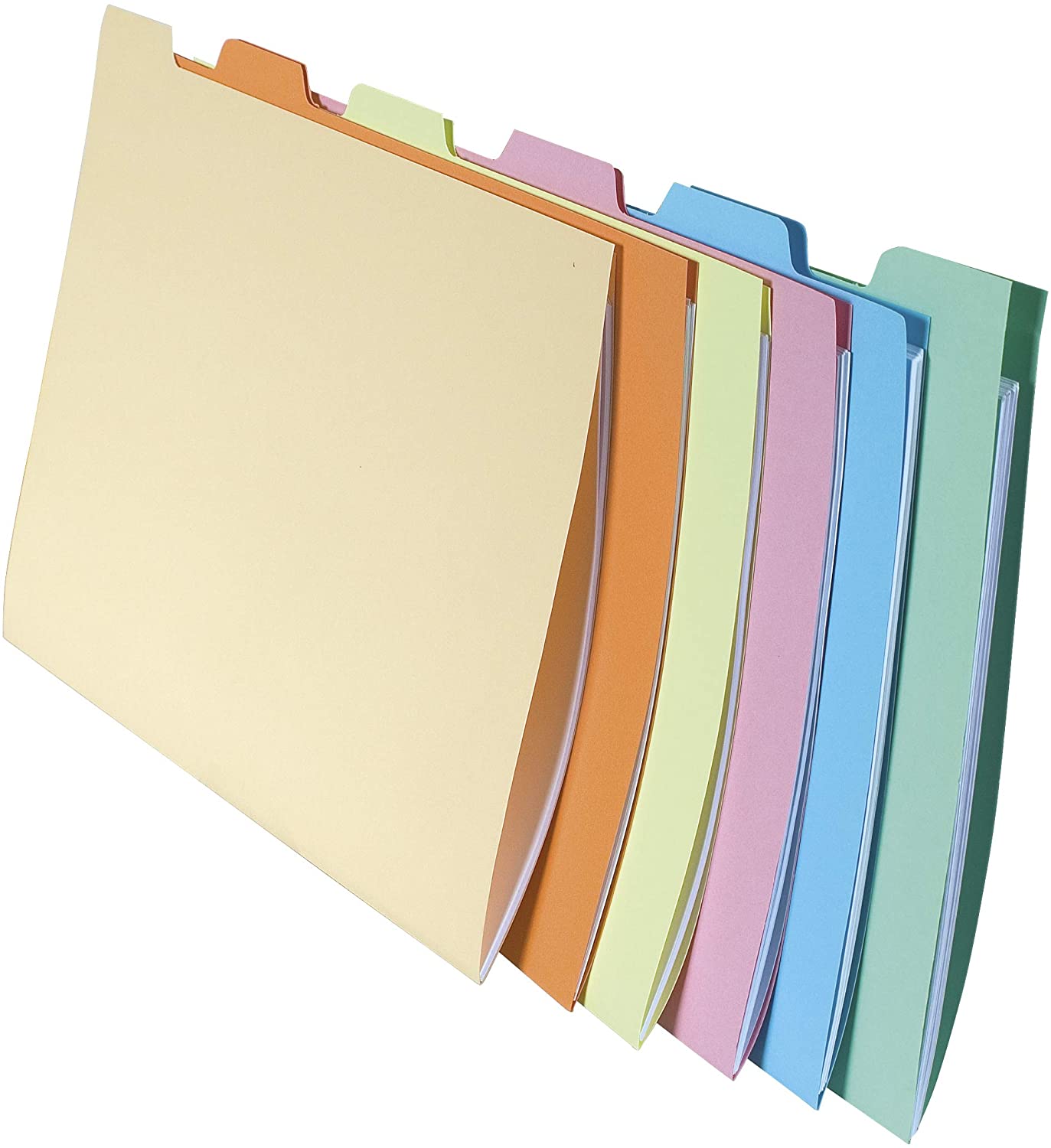 Exacompta, Ref 337000E, Super Folders with Identification Tab, 240 x 320mm in Size, Suitable for A4 Documents, 6 Tabs