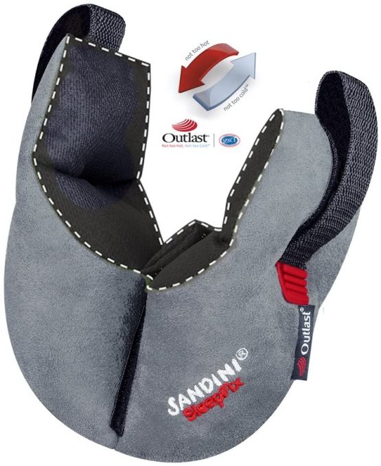 SANDINI SleepFix® Kids Outlast® – Child neck pillow/ Neck cushion with support function and temperature regulation – Child seat accessory for car/ bike/ travel – Prevents tilting of the head during sleep - Image 4