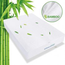 SPRINGSPIRIT Bamboo Mattress Protector Super King Waterproof Mattress Cover for Deep Mattress, Smooth, Ultra Soft and Breathable