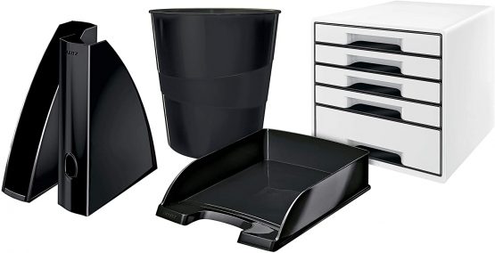 Leitz A4 Letter Tray, Black, WOW Range, 52263095 - Image 3