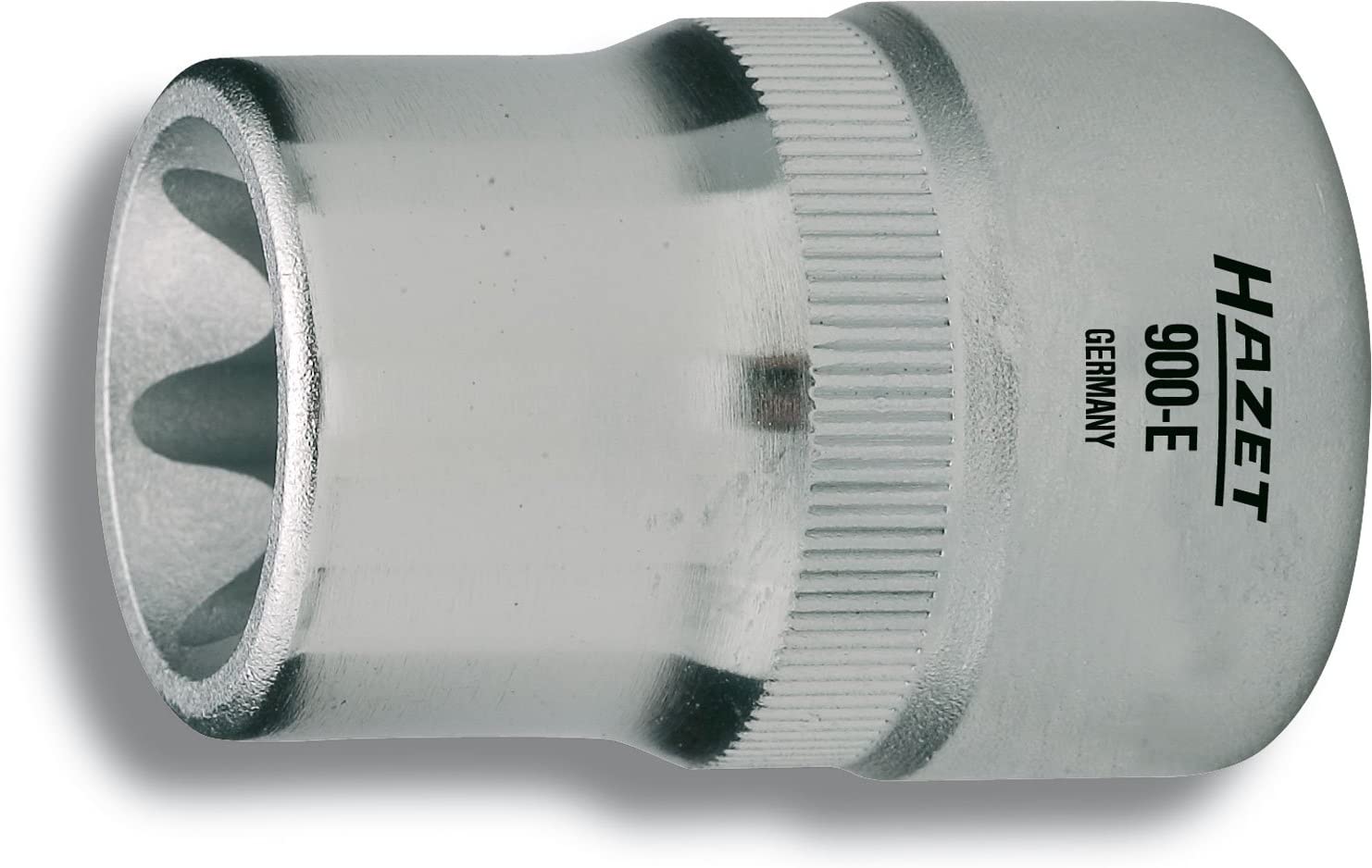 HAZET 900-E14 38 mm E 14 Torx Profile Socket - Chrome-Plated/Polished, E14 Torx
