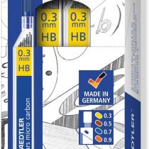 Staedtler Mars Micro Carbon 250 03 0.3mm HB Mechanical Pencil Lead (Pack of 12)