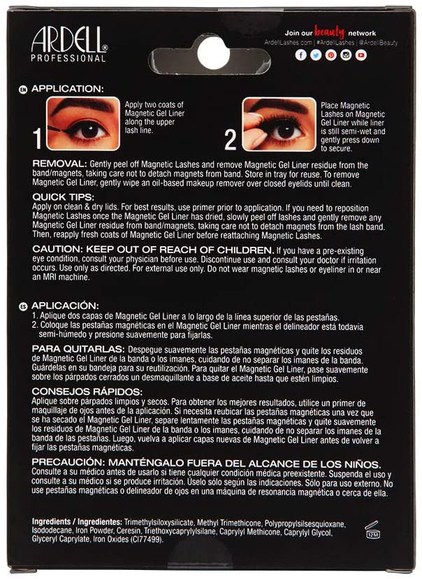 Ardell False Eyelashes Wispies Lash Kit Black No Adhesive Needed Gel Eyeliner Long-Lasting Waterproof Paraben-Fee Latex-Free Medium Volume Long Length Invisiband Vegan-Friendly Cruelty-Free Eyelashes - Image 2