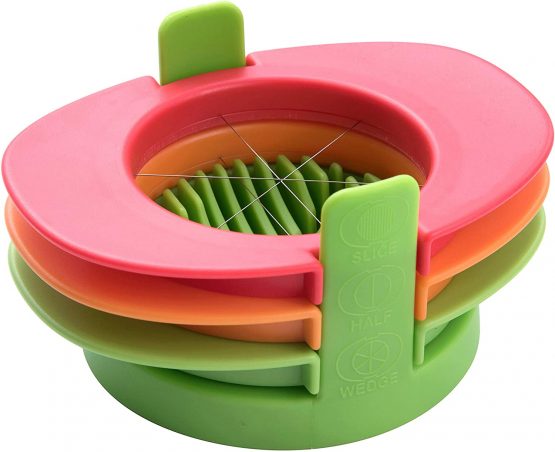 Egg Slicer Set with 3 Cutters - 3 in 1 Stainless Steel Wires，Cut Boiled Eggs into Thin Slices,Wedges or Halves，Boiled Eggs or Fruits Cutter - Image 2