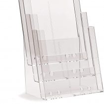 Taymar Brochure Stand/Flyer Stand 3 Compartments DIN A4 Consecutive
