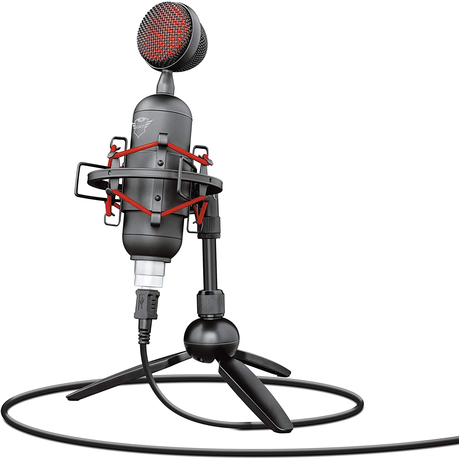 Trust GXT 244 Buzz USB Streaming Microphone, USB Microphone with Clear Audio, Background Noise Reduction