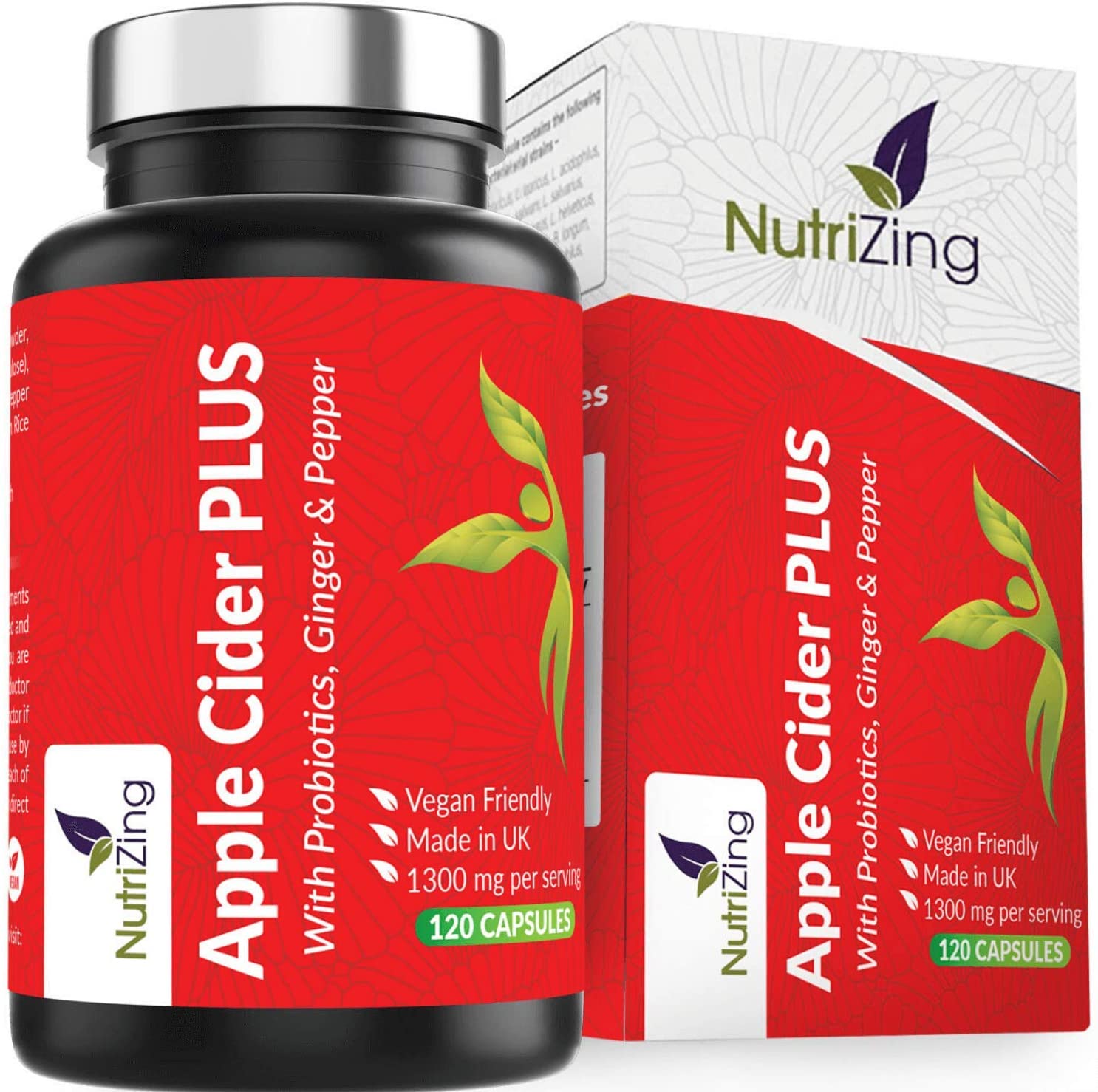 Apple Cider Vinegar Capsules Contains Bio Cultures, Prebiotics
