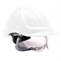 Portwest Endurance Visor Helmet, Colour: White, PW55WHR