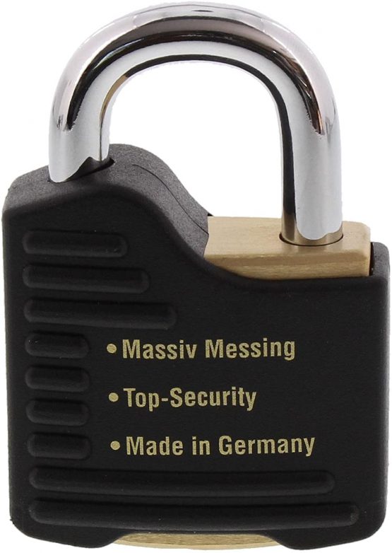 BURG-WÄCHTER Padlock, 9 mm Shackle Thickness, Ultra Hard, Drilling and Pinching Protection, Incl. 2 Keys, Gamma 700 55 SB - Image 2
