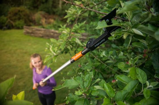 Fiskars QuikFit Anvil Tree Shears for Dry and Hard Wood up to Ø 3.2 cm, Tool Head, Steel/Plastic, Black/Orange, 1001410 - Image 4