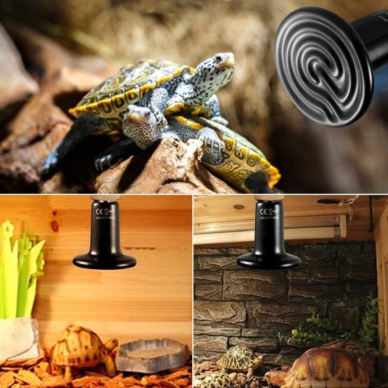 LEDGLE Terrarium Reptile Heat Emitter, Ceramic Heat Bulb, E27 Infrared Ceramic Reptile Heater Pet Ceramic Heat Bulb for Reptiles/Tortoise/Chicken - Image 3