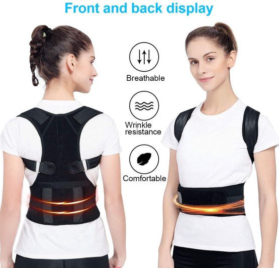 Magnetic Therapy Back Corrector, Medical Grade Adjustable Magnetic Therapy Humpback Posture Corrective Brace Shoulder Back Support Belt Lumbar Support - Relieves Neck Back Spine Pain for Men Women - Image 3