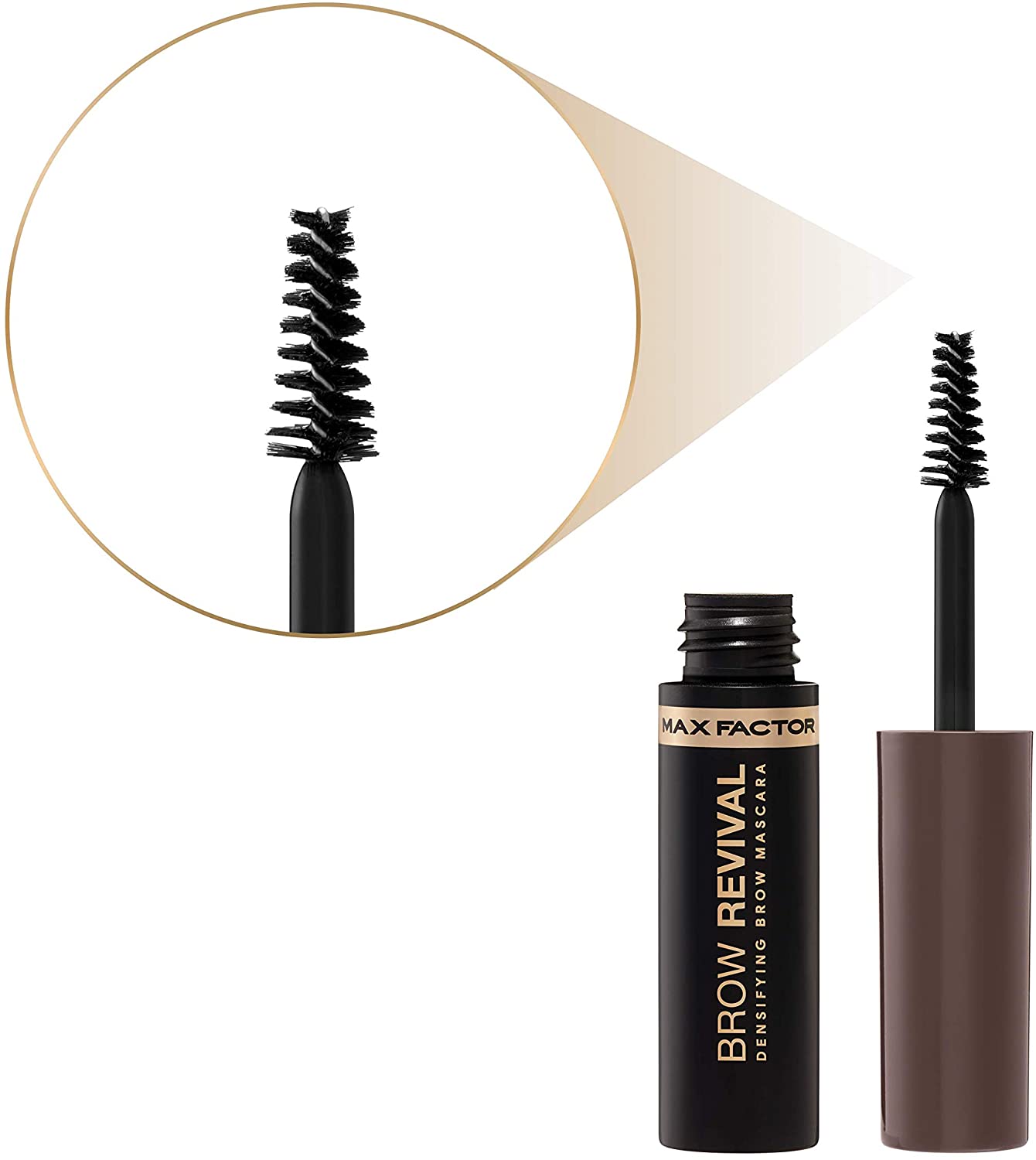 Max Factor Brow Revival Densifying Brow Mascara, Dark Brown 005, black brown, 4.5 ml (Pack of 1) - Image 4