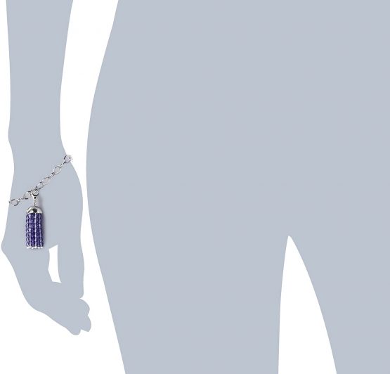 ESPRIT Women's Pendant 925/000 Sterling Silver Pom Pom Lavendar Eszz 90634.a - Image 2