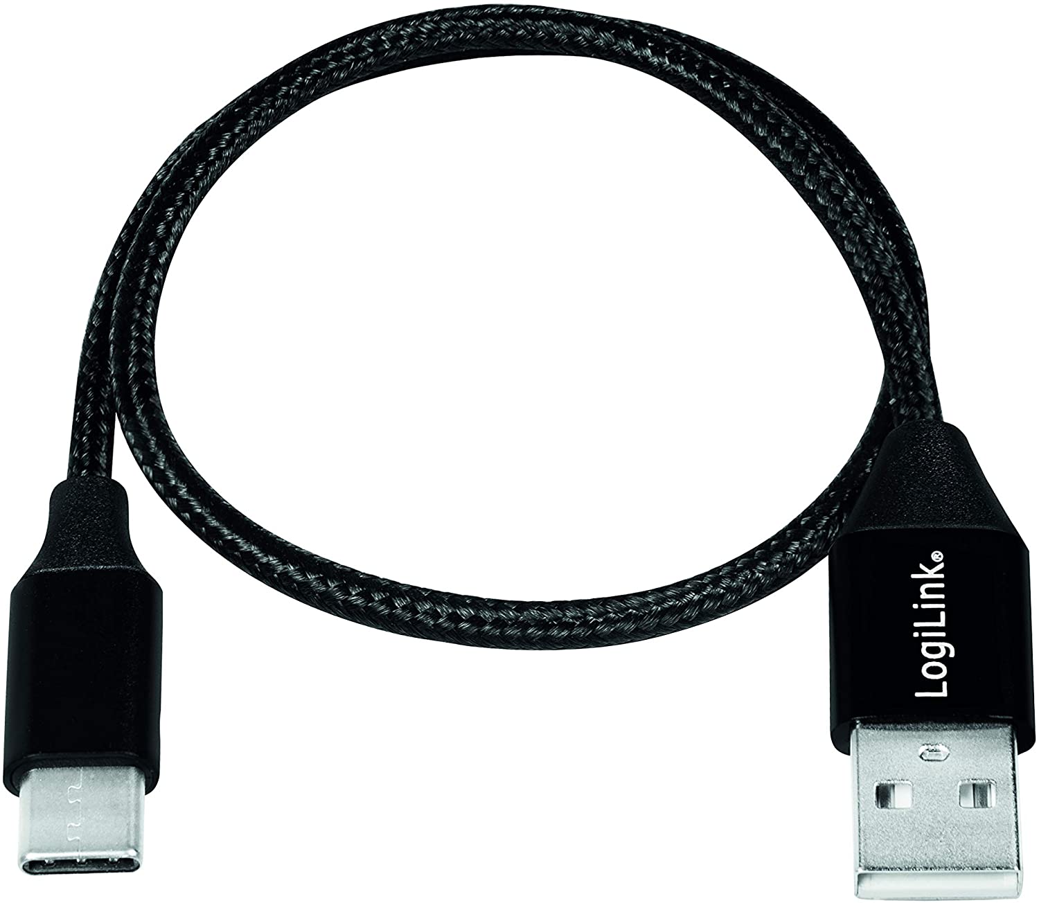 USB 2.0 Connection Cable, USB (Type A) to USB (Type C) Black, 0.3 m - Image 2