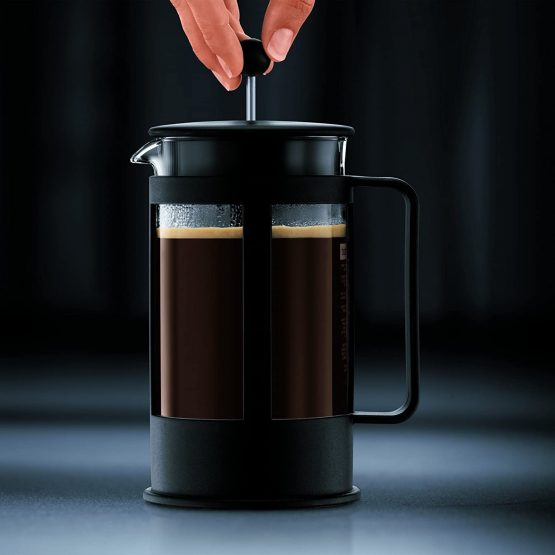 BODUM 1784-01 Kenya 4 Cup French Press Coffee Maker, Black, 0.5 l, 17 oz - Image 4