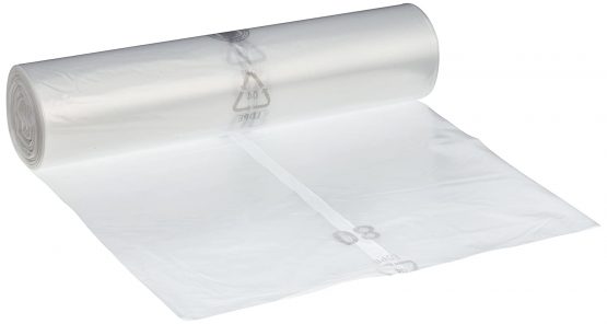 Deiss Type 60 Premium 19002 Rubbish Bags 700 x 1100 mm, 25 per roll, Transparent