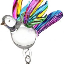 Handmade Fantasy Glass Songbird Suncatcher Gift Tropical