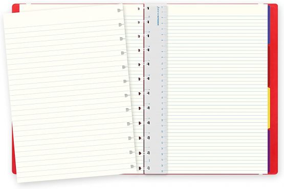 Filofax A4 Refillable Notebook - Red - Image 3