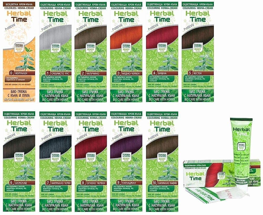 Herbal Time Henna Natural Cream Color Natural Black Nº 7, Natural Black 7, 75 ml (Pack of 1) - Image 3