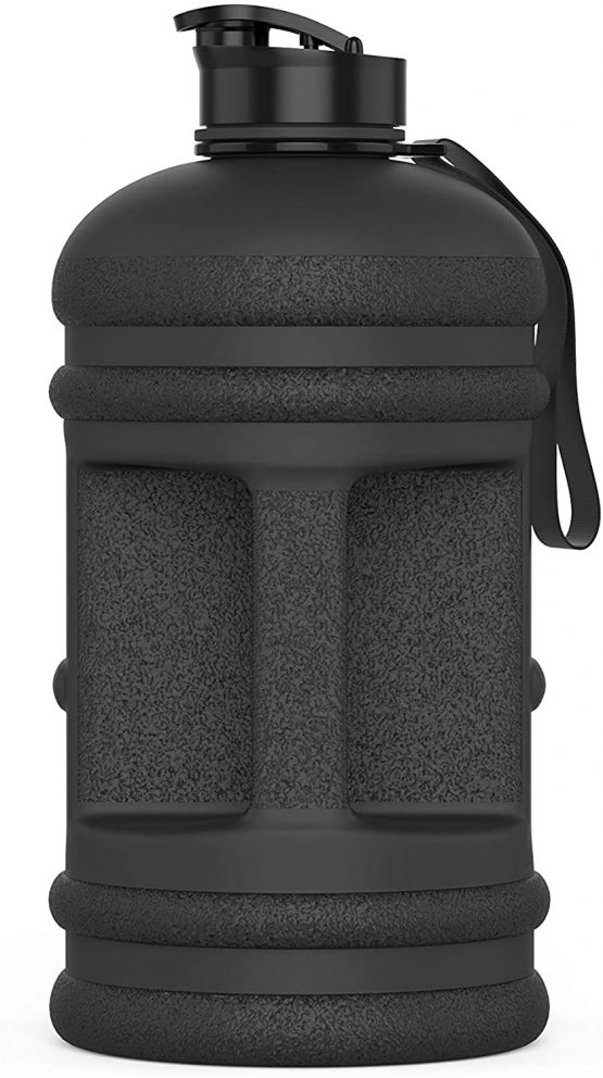 HYDRATE XL Jug 2.2 Litre Water Bottle - BPA Free, Flip Cap, Ideal for Gym - Colour Options (Matte Black) - Image 3