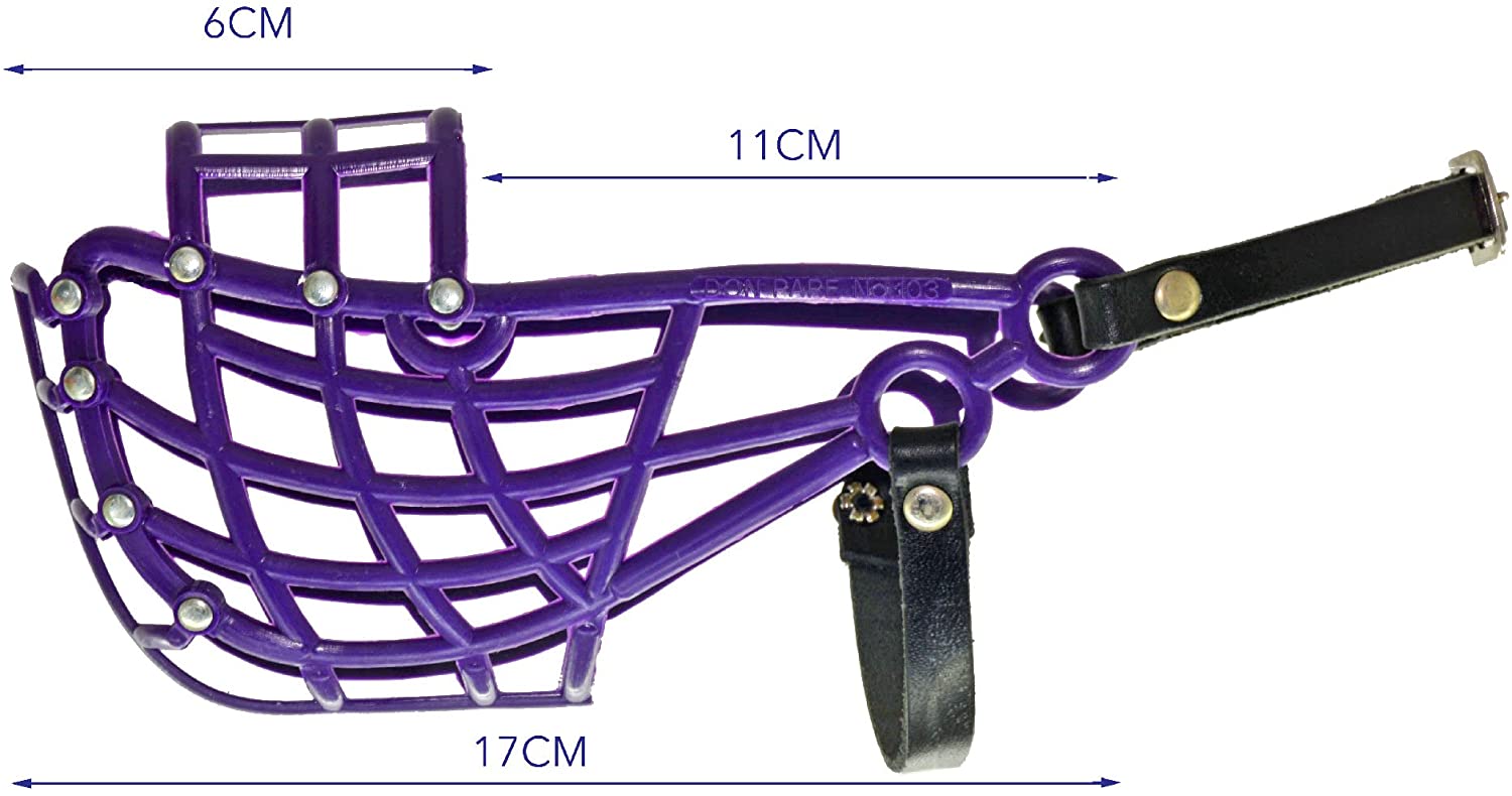 Muzzle Don Pare Model 103 training and transport muzzle for medium size dogs with a narrow head whippet in Black Also racing muzzle and coursing muzzle by Amathings