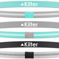 Kilter Women's Slim Elastic Sport Nonslip Headbands - 3 Pack