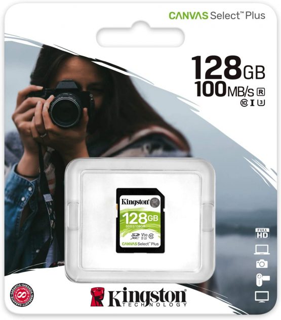 Kingston SDS2/128GB Canvas Select Plus SD Card Class 10 UHS-I - Image 3