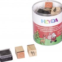 Heyda 204888480 Heyda 204888480 Stamp Tin (Christmas) Design Size: Approx. 1.5 x 1.5 cm