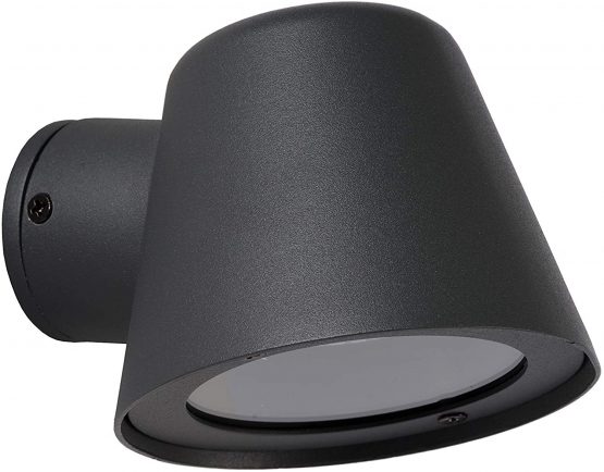 Lucide Dingo-LED - Wall Light Outdoor - LED Dim. - GU10 - 1x5W 3000K - IP44 - Anthracite - Image 2